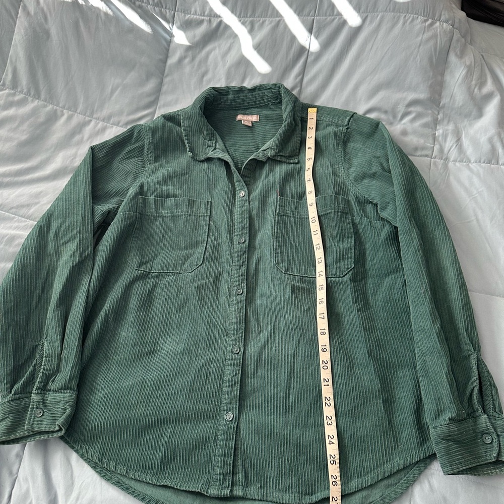 Green Corduroy Vintage Shirt XL